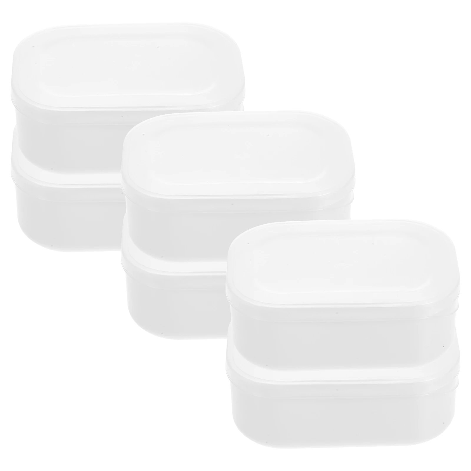 

6pcs Freezer Storage Containers PP Material Leakproof Lunch for Rice Snacks Compact Cold Resistant Household Rice Box Portable