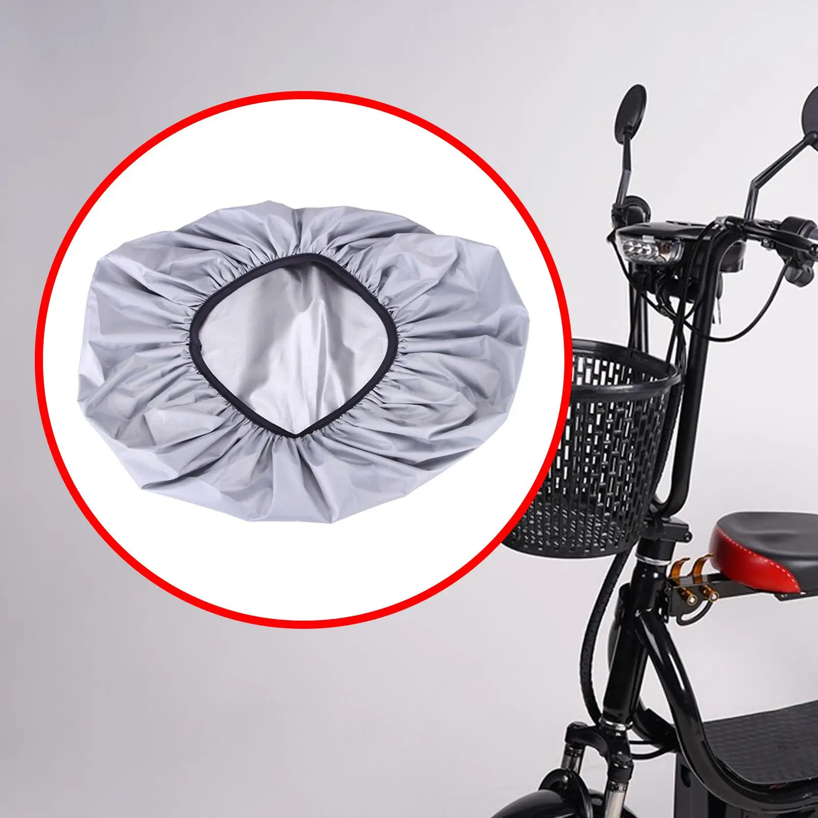 Cesta para bicicleta, cubierta para lluvia, bicicleta eléctrica, cesta para bicicleta al aire libre, cubierta impermeable, protección a prueba de lluvia, accesorios para ciclismo al aire libre