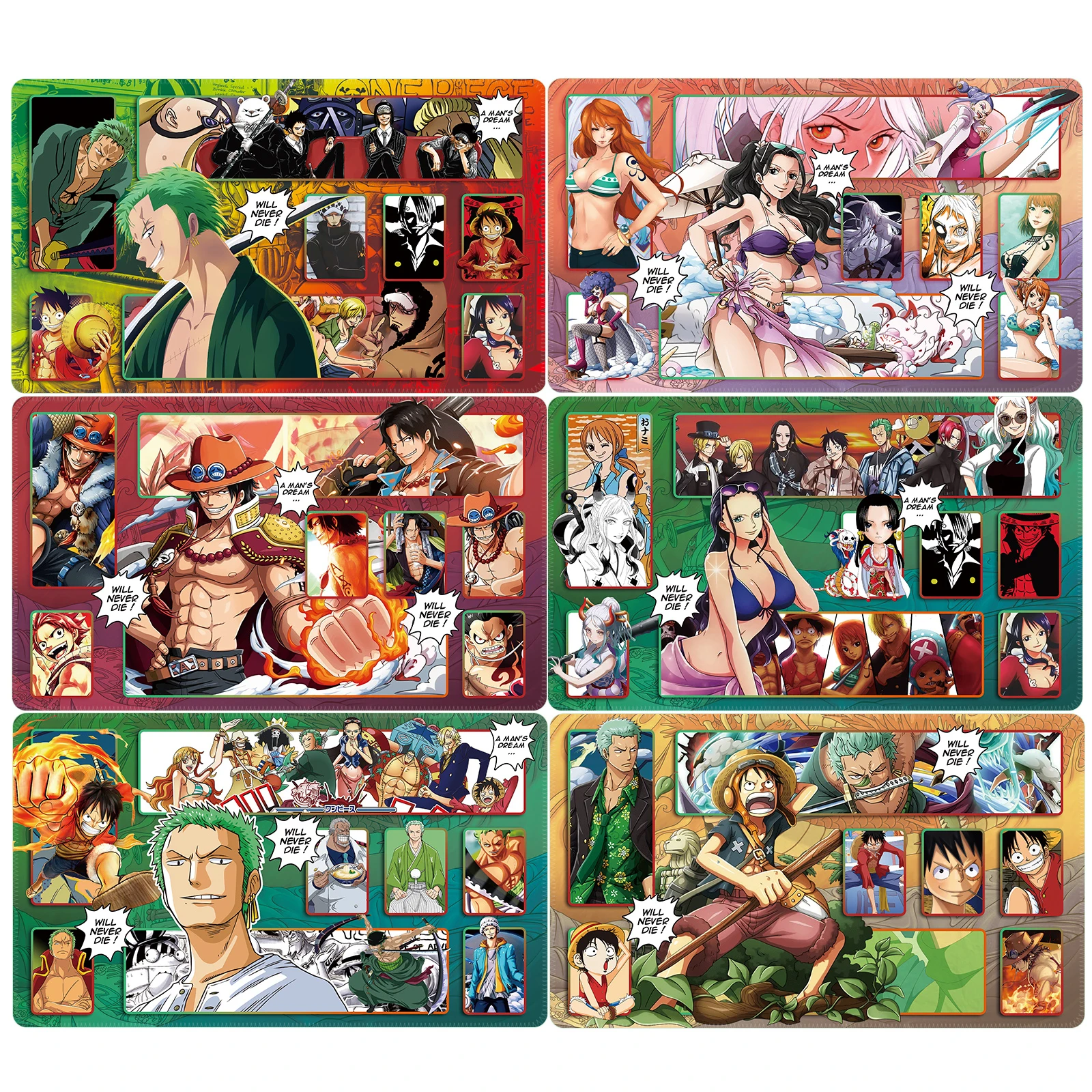 

600X350X2Mm One Piece Roronoa Zoro Series Single Battle Table Mat Opcg Hancock Board Game Battle Card Game Mat Anime Card Toy