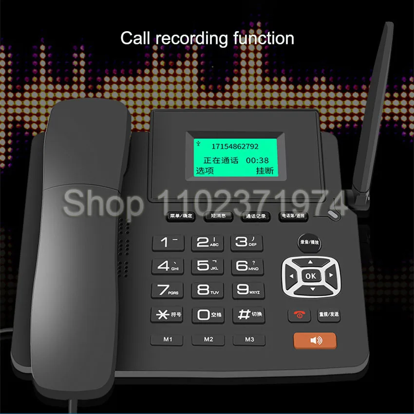 4G WIFI Drahtlose Feste Telefon GSM SIM Karte Desktop Telefon Mit LCD Display Freisprecheinrichtung Anruf Aufnahme für Office Home