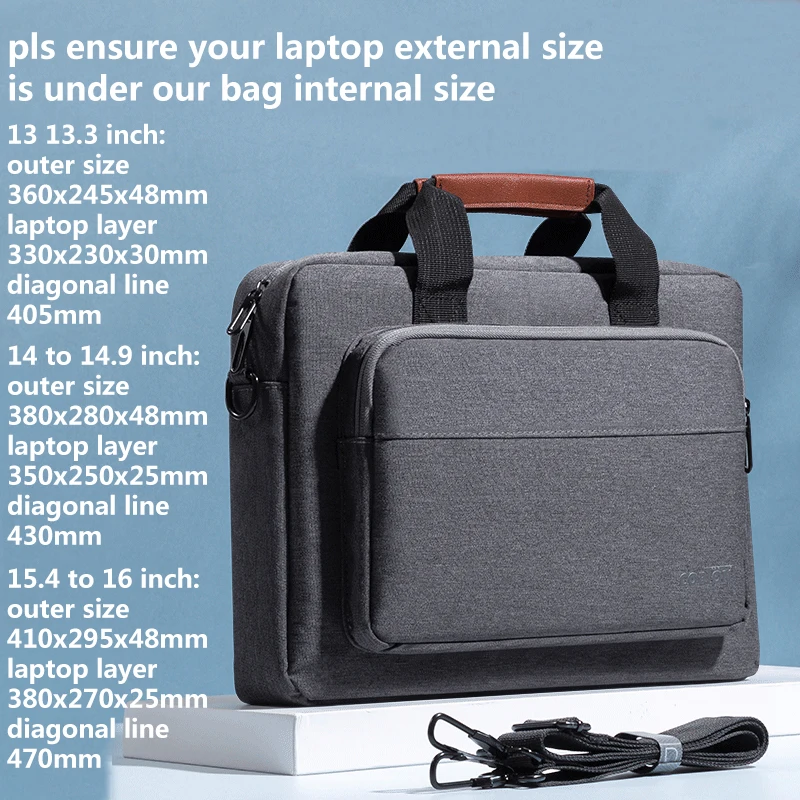 Laptop Bag Business Messenger Shoulder Handbag 15.6 inch for MacBook Air 13 Pro 14 15 16 HP Dell Lenovo Asus Huawei Carring Case