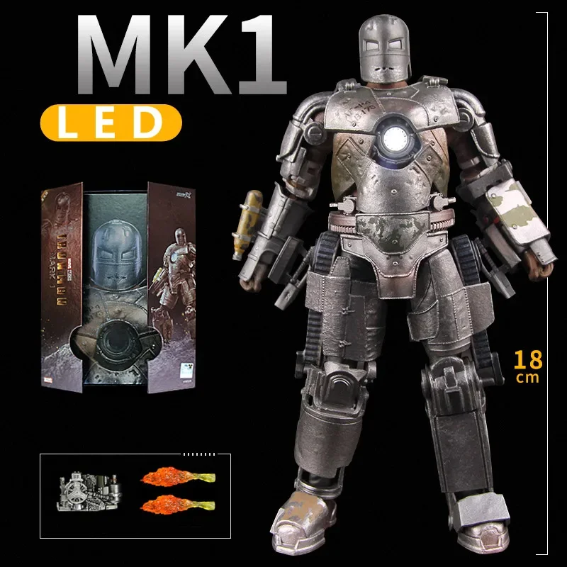 Zd 18cm Iron Man Mk1 Mk2 Mk3 Mk4 Mk5 Mk6 Mk7 Mk42 Mk43 Mk50 High Quality Action Figure Collection Figure Model Decorations Gift