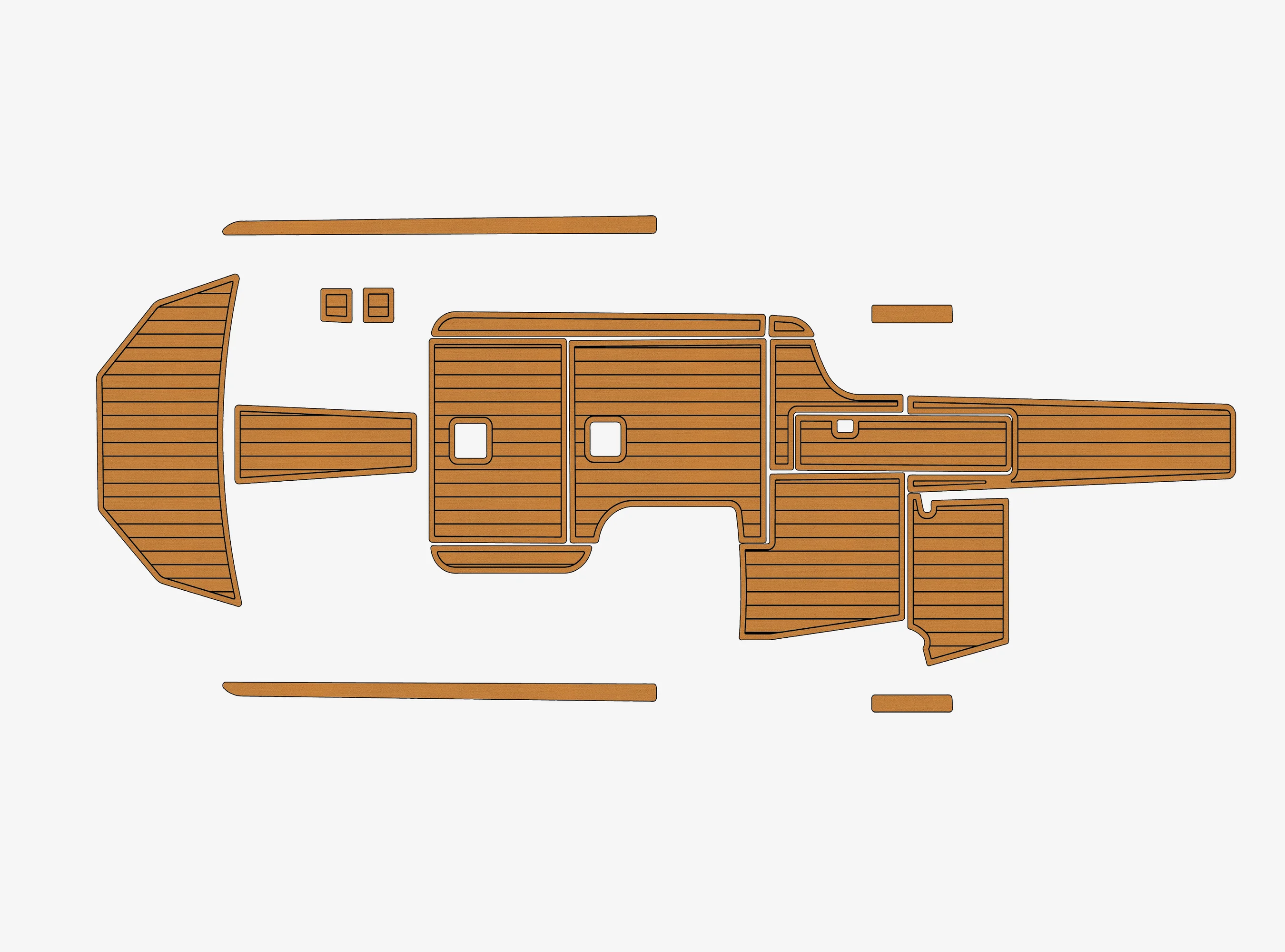 

2013 Supra Sunsport 242 1/4" 6mm EVA foam Non-Slip PVC Teak Decking marine Mat seadek aqua carpet Marine Floor