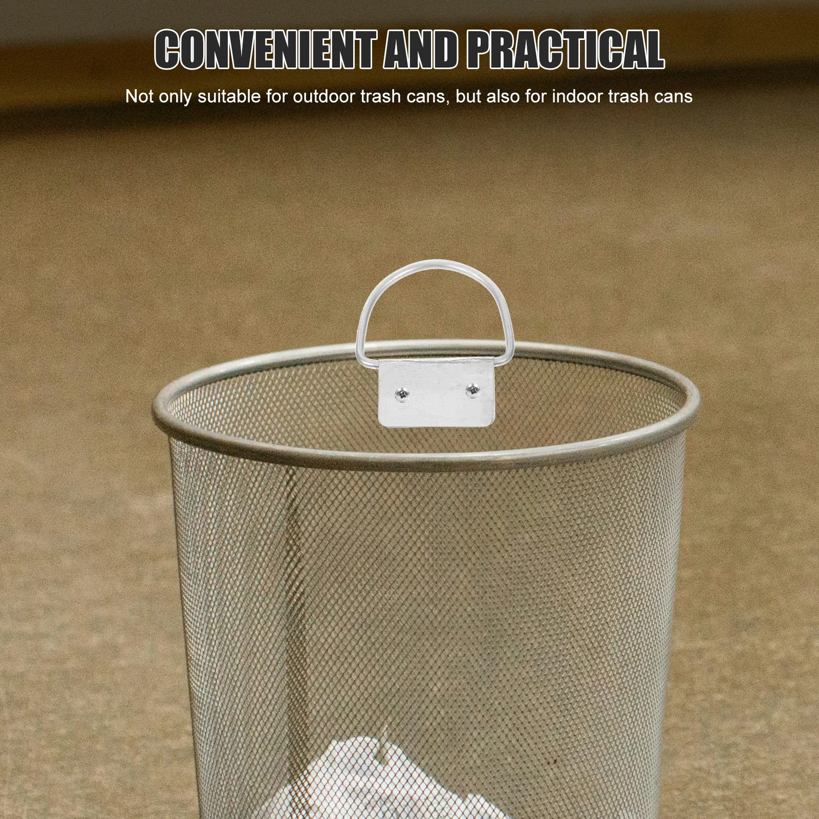 

10pcs Trash Can H Iron Replacement Pull Ring Outdoor Garbage Bin Heavy Duty Toolbox Chest Easy Install Practical Use