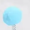 1pc Fur Ball Spring Cat Toy Suction Cup Multicolored Teaser Wand Pet Interactive Toys Cat Scratcher Toys Supplies Random Color
