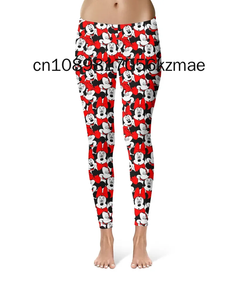 2024 New Fashion Hello Kitty Women Leggings Women Sports Pants Ladies Mickey Gym Pants Female Casual Pants