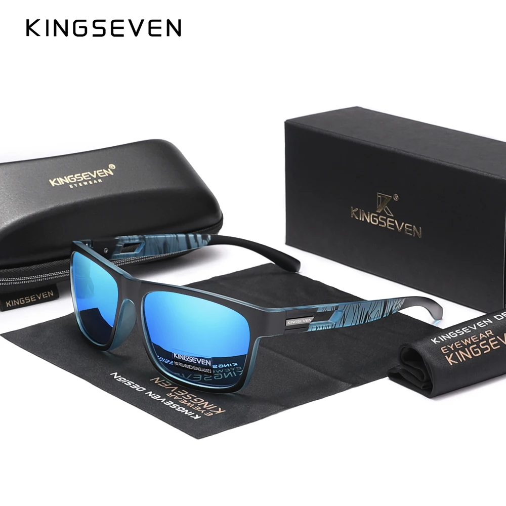 KINGSEVEN 트렌드 안경, 편광 선글라스, UV400 렌즈, 야외 스포츠, 레저 안경