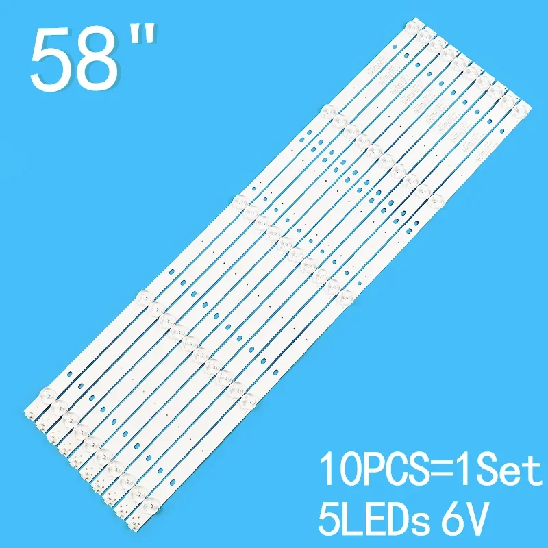 LED-Hintergrund beleuchtung für e58dm1200 celed58419b7 tvled584k01 k58dlj10us k58dlj10vs JS-D-JP58DM-051EC(81225) e58dm1000/3030-5s1p