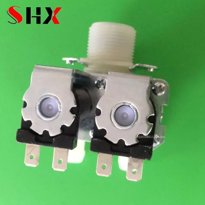 0.02-0.8mpa One In Two Out Normally Closed Water Inlet Solenoid Valve DC 12V 24V AC 110V 220V Flow Switch for Washing Machines