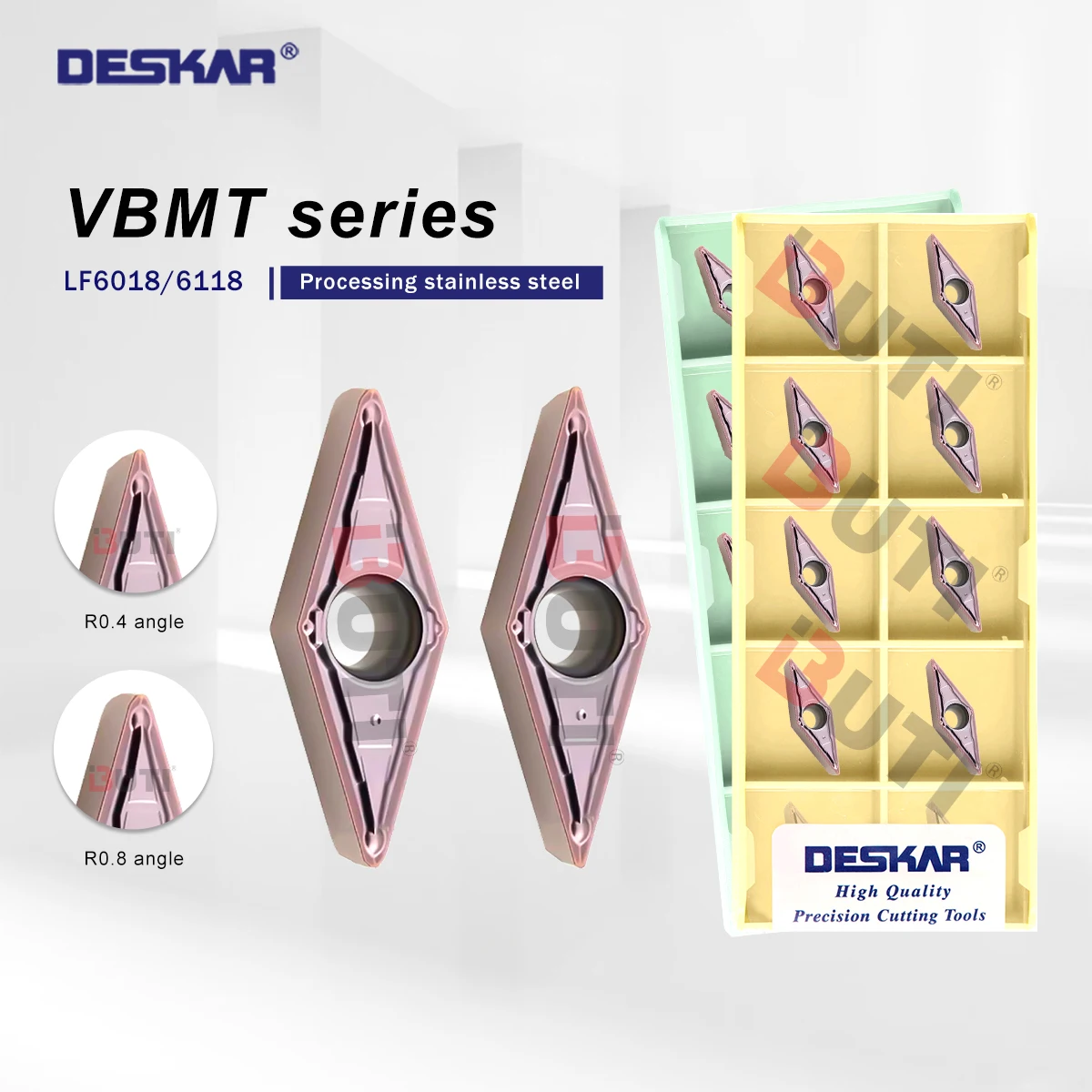 

DESKAR 100% Original VBMT110304 VBMT160404 VBMT160408 MV LF6018 LF6118 Alloy CNC Blade Turning Tool Processings Stainless Steels
