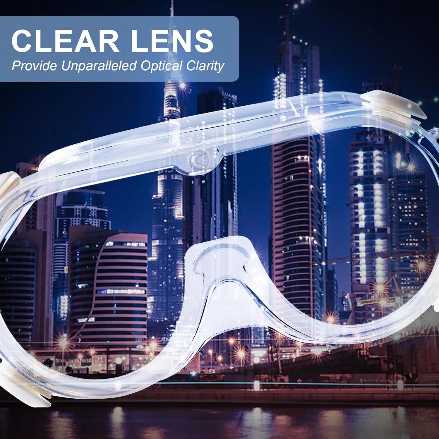 Safety Goggles Lab Anti-Fog Glasses Eye Protection Goggles For Science Lab Class For Women Men Transparent Protect Eyewear