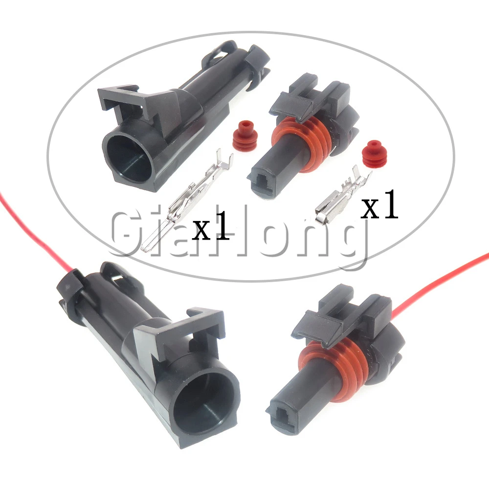 

1 Set 1 Ways 12065249 Car AC Assembly Electric Wire Waterproof Socket With Wires 12065172 Automobile Connector