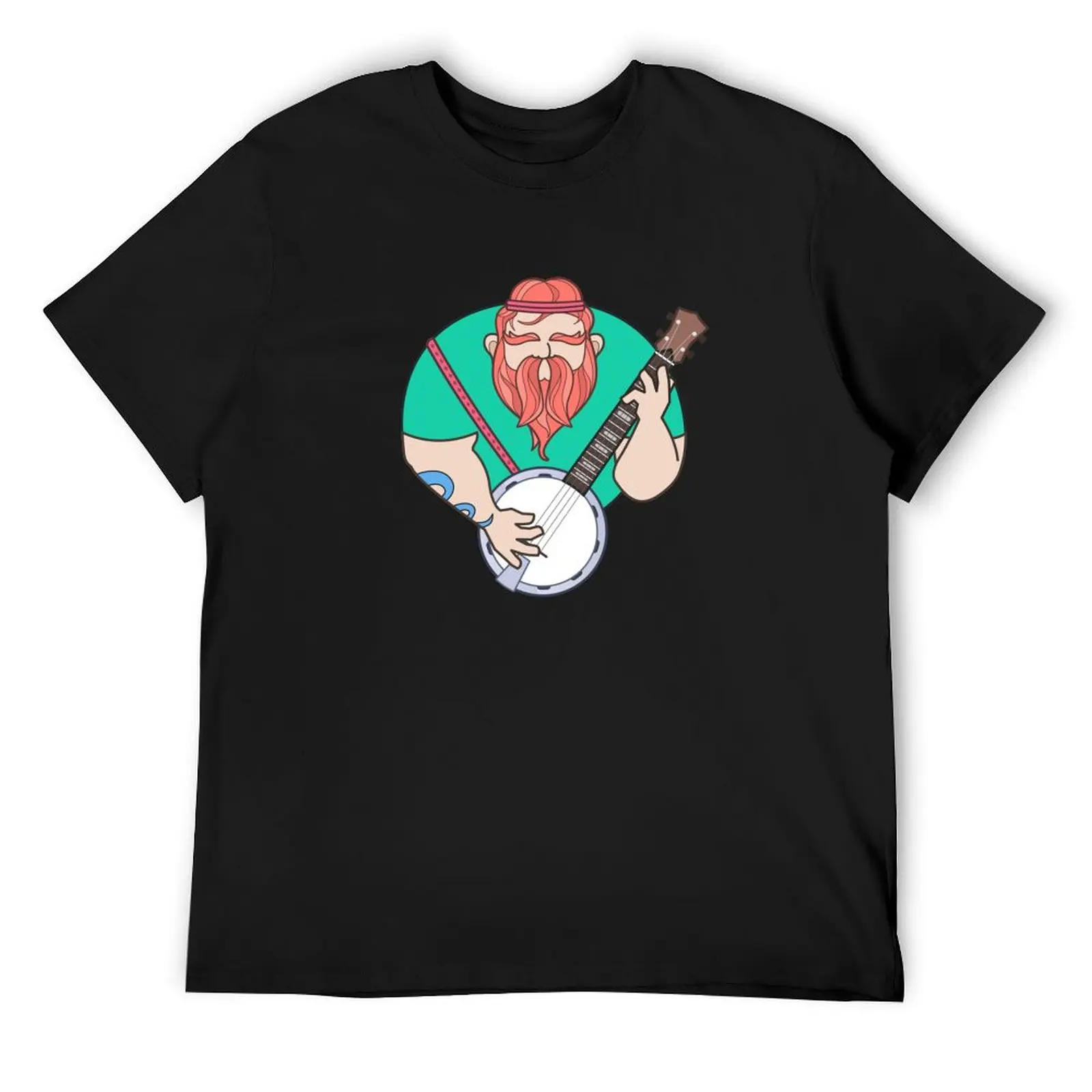 

Bearded Banjo Player T-Shirt vintage t shirts anime t shirts Anime t-shirt luxury clothes men