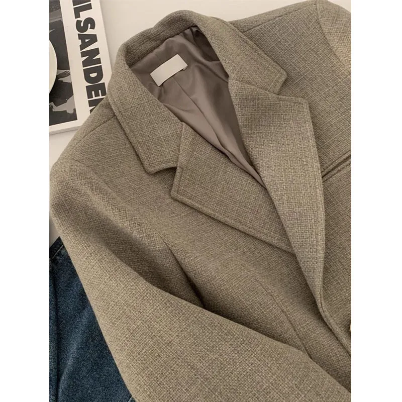 Blazer Damen Winterstil Klein Verdickt Warm
