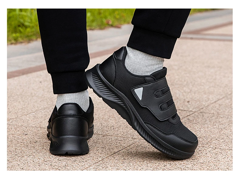 Herrenschuhe für breite Füße, geschwollene Füße, bequeme Freizeitschuhe, Daumen-Eversion-Verstellung, weiche, bequeme Mesh-Sneaker für Herren – Detail 8