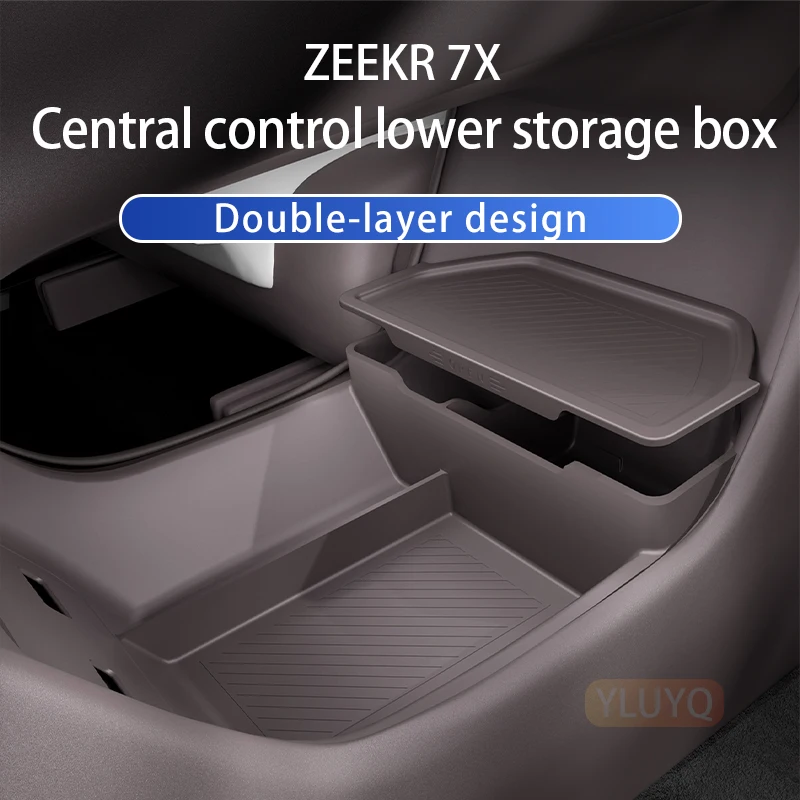 

ZEEKR 7X Silicone Central Control Lower Storage Box, Armrest Box, Lower Storage Box, Car Interior Modification Accessories