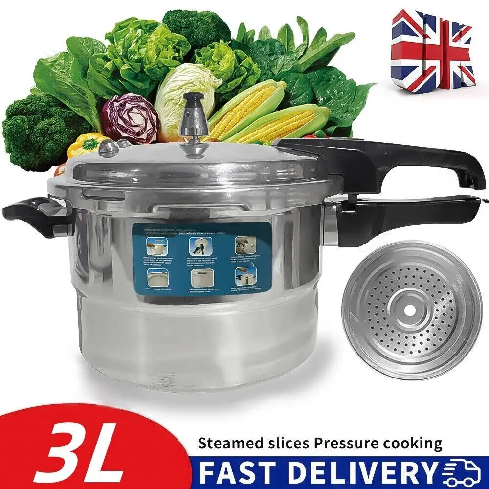 3 Liter Haushalts griff Aluminium Schnell kochtopf Küche Catering Topf Kochgeschirr