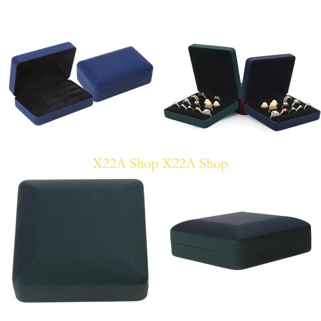 Unique Earring Jewelry Tray with Lid Ring Box Proposal Engagement Ring Bearer Gift-Case