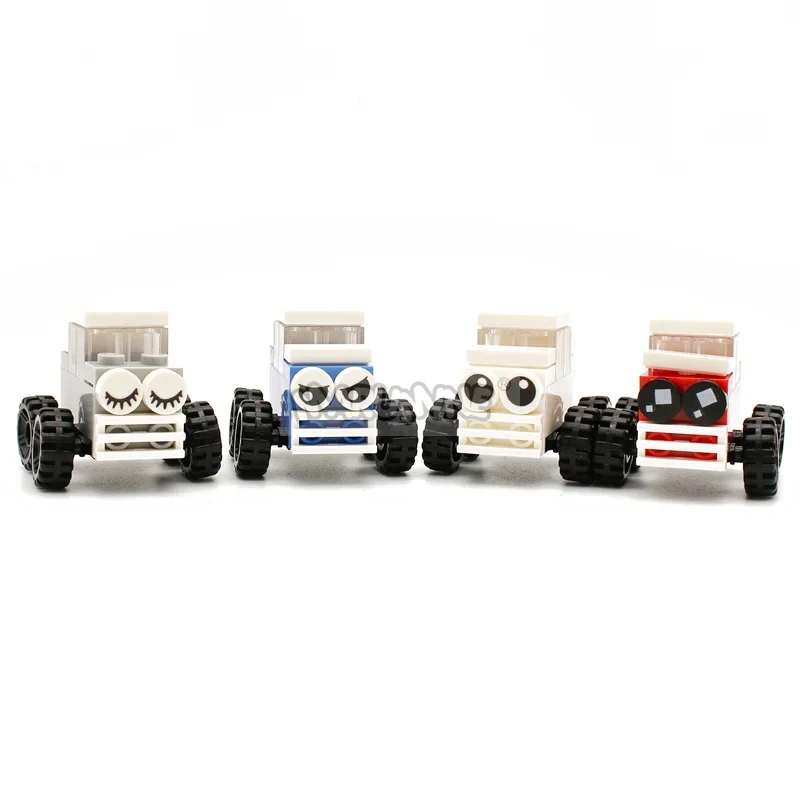 Marumine Cartoon Eyes 4 Kinds MOC Bricks Model Accessories Emotional Expression Compatible 98138 Round Tile Building Blocks Part