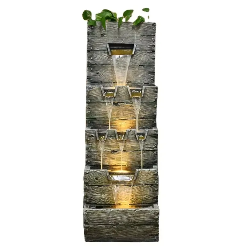 Garden Decorations Outdoor Waterfalls Indoor Shallow Fountain