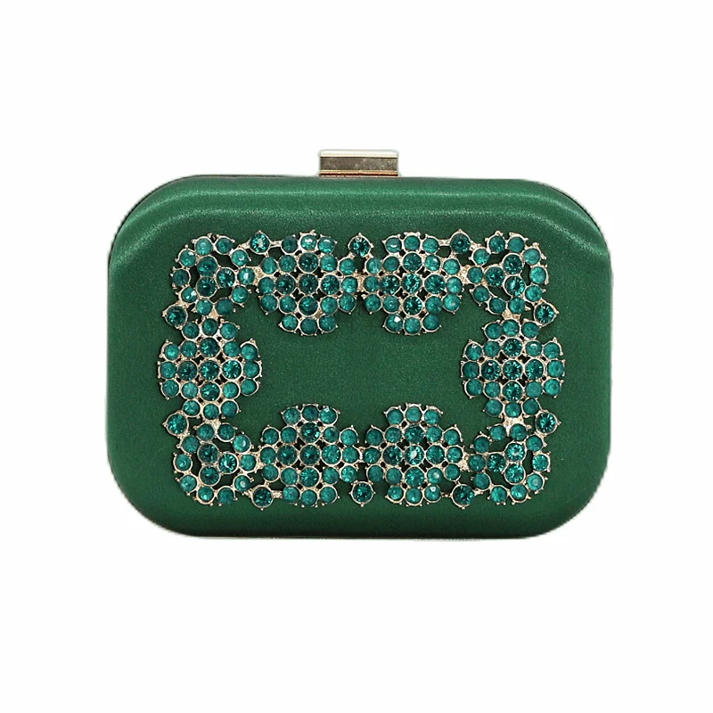 Designer Diamond Flower Blue HandBags Women Famous Brands Clutches Wedding Evening Purse