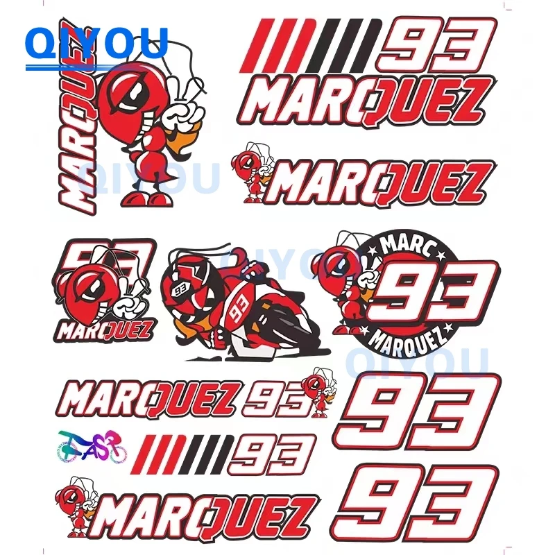 Marquez Marc 93 Sticker High Quality Car Stickers Suitable for Helmets Car Body Bumper Motorcycle Bicycle Laptops PVC Decal