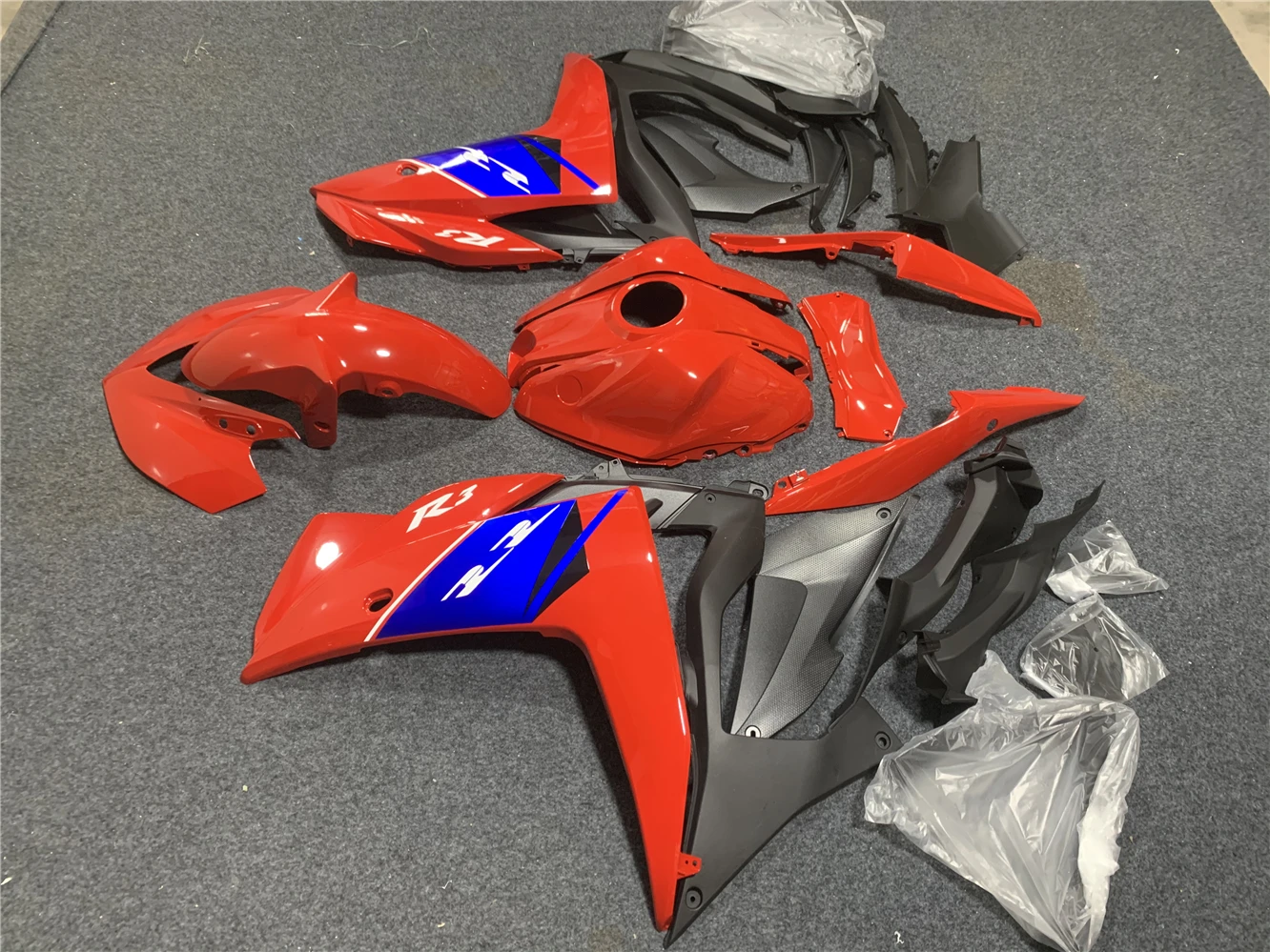 Motorcycle Fairing Kit for R25 15-18 Years R3 2015 2016 2017 2018 Fairing Red Purple