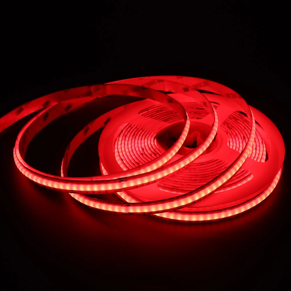 COB RGB LED Strip Lights For Room Decor 672LEDs/m LED Ribbon Tape Light TV Backlight DIY Game PC Ambient Colorful DC 24V