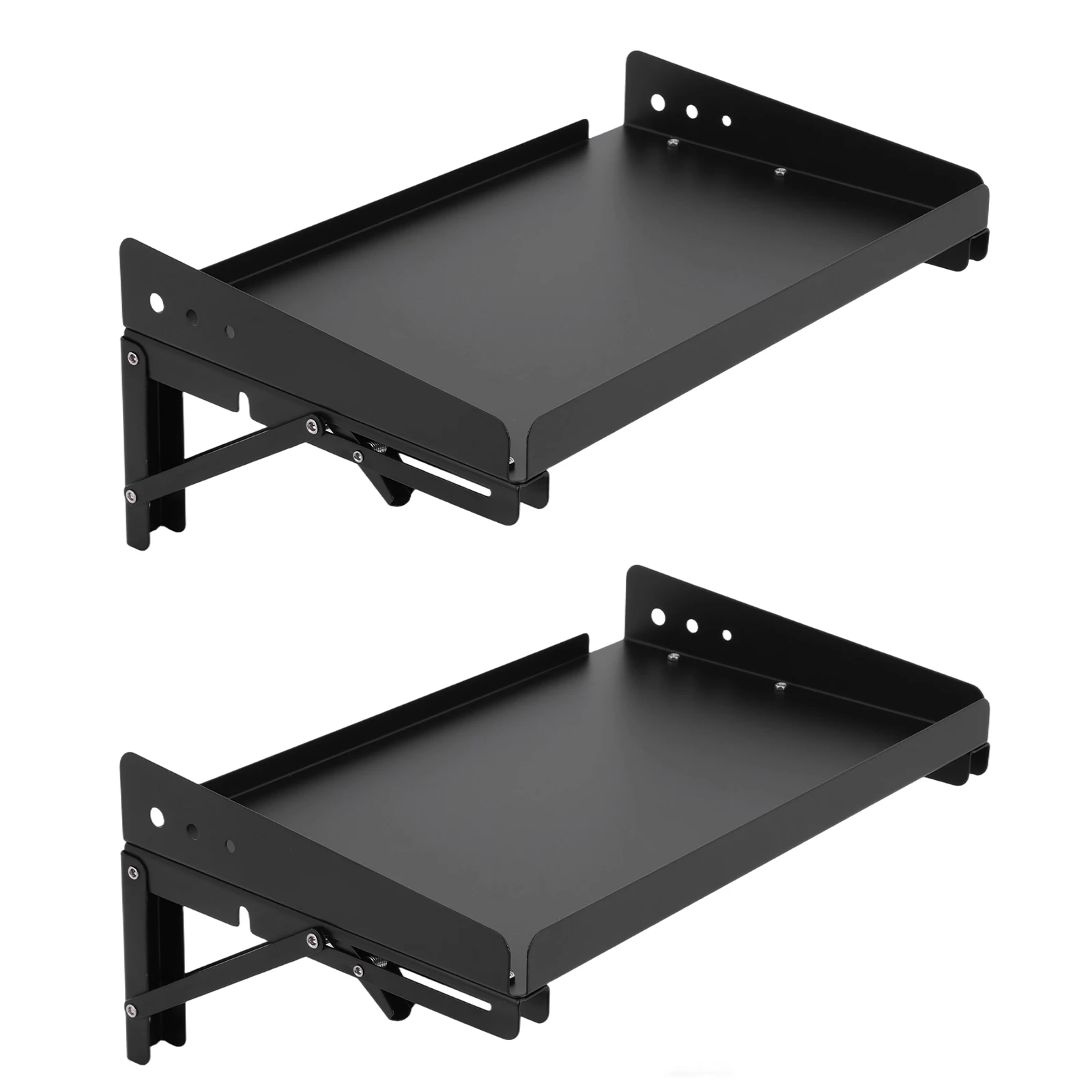 

Набор из 2-х настенных складных полок для хранения, усиленные полки для гаража, кухни, прачечной, мастерской