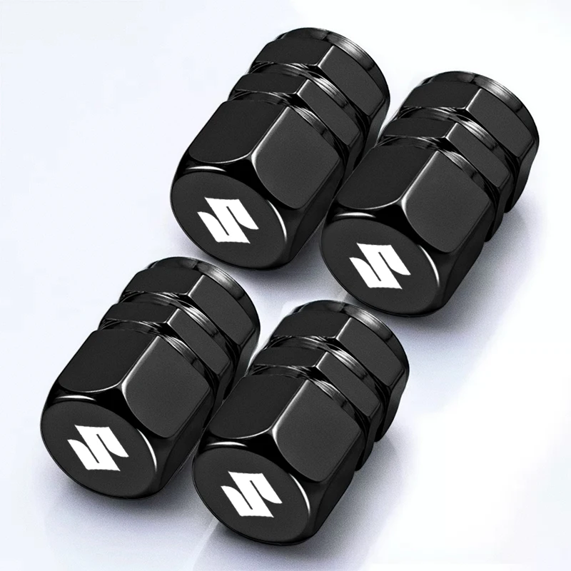 4 tapas de válvula de aire para ruedas de coche, accesorios para neumáticos de coche para Suzuki Swift Vitara Baleno Jimny Samurai SX4 Ignis Alto Splash DZire