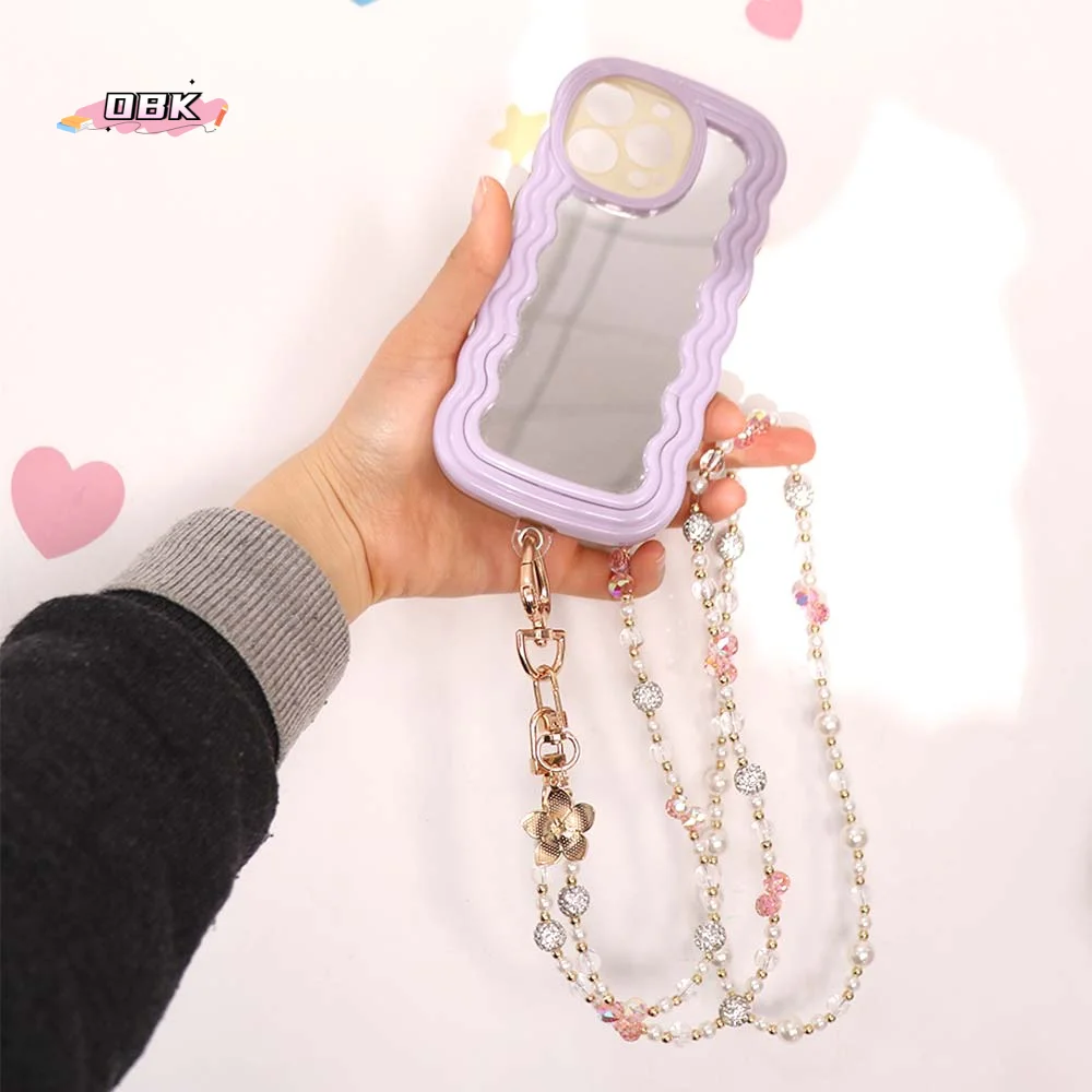 

Bag Chain Beaded Crossbody Phone Chain Long-style Universal Mobile Phone Crossbody Strap Colorful Anti Loss Phone Neck Straps