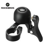 ROCKBROS Cycling Call Bike Bell Horn Handlebar Bike Alloy Ring Crisp Sound Warning Alarm For Safety MTB Road Bike Accessories