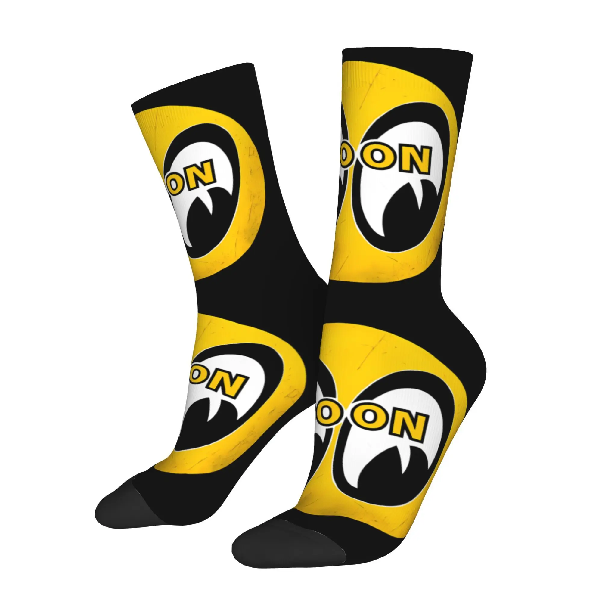 

Funny Crazy Sock for Men Moon Eyes Wall And Art Print Hip Hop Breathable Pattern Printed Crew Sock Seamless Gift