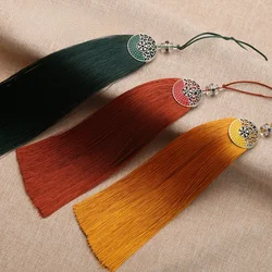2Pcs 15cm Silky Handmade Tassels Keychain Tassel Charms Bulk Jewelry Making Earrings Bracelets Necklaces DIY Craft Accessories