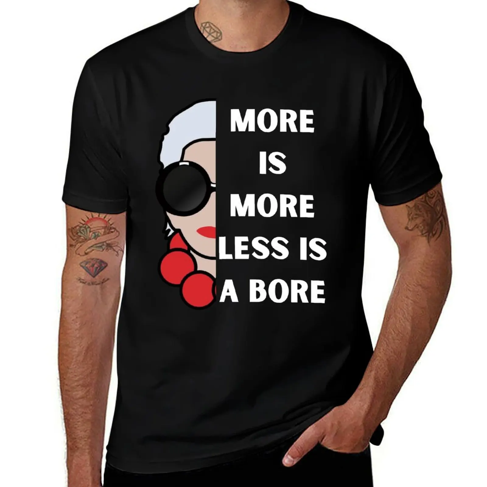 Iris Apfel more is more less is a bore T-Shirt customs design your own aesthetic clothes mens fashion