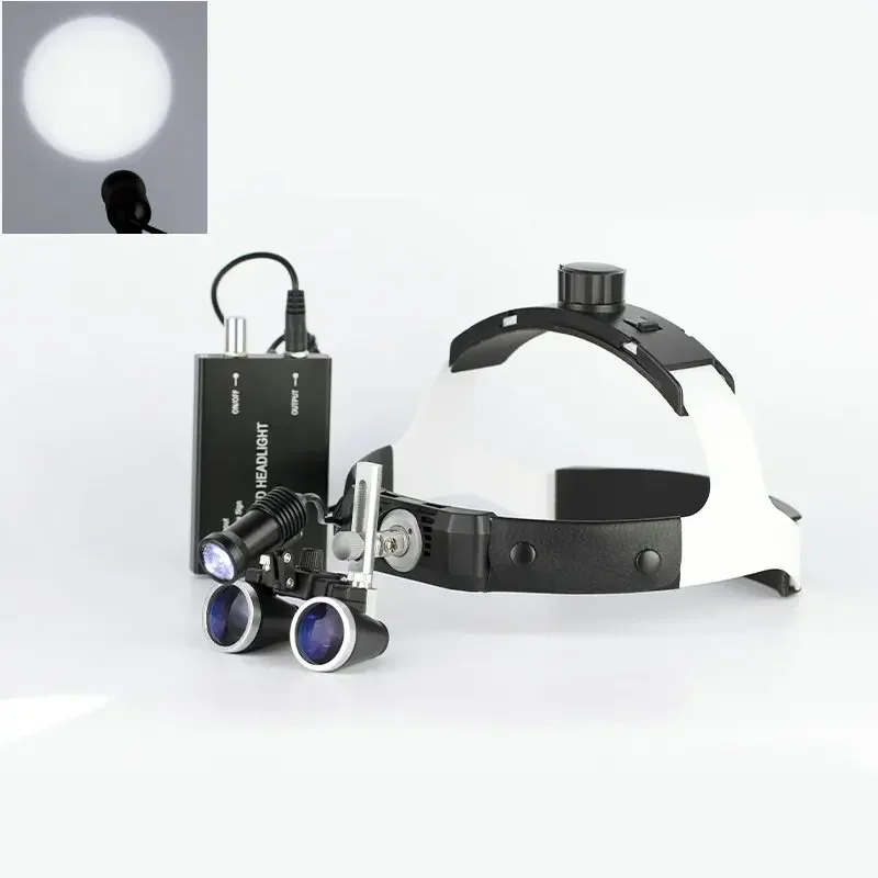 Dental Medical Loupe Magnification Binocular Surgery Surgical Magnifier with Storage Box 2.5X/3.5