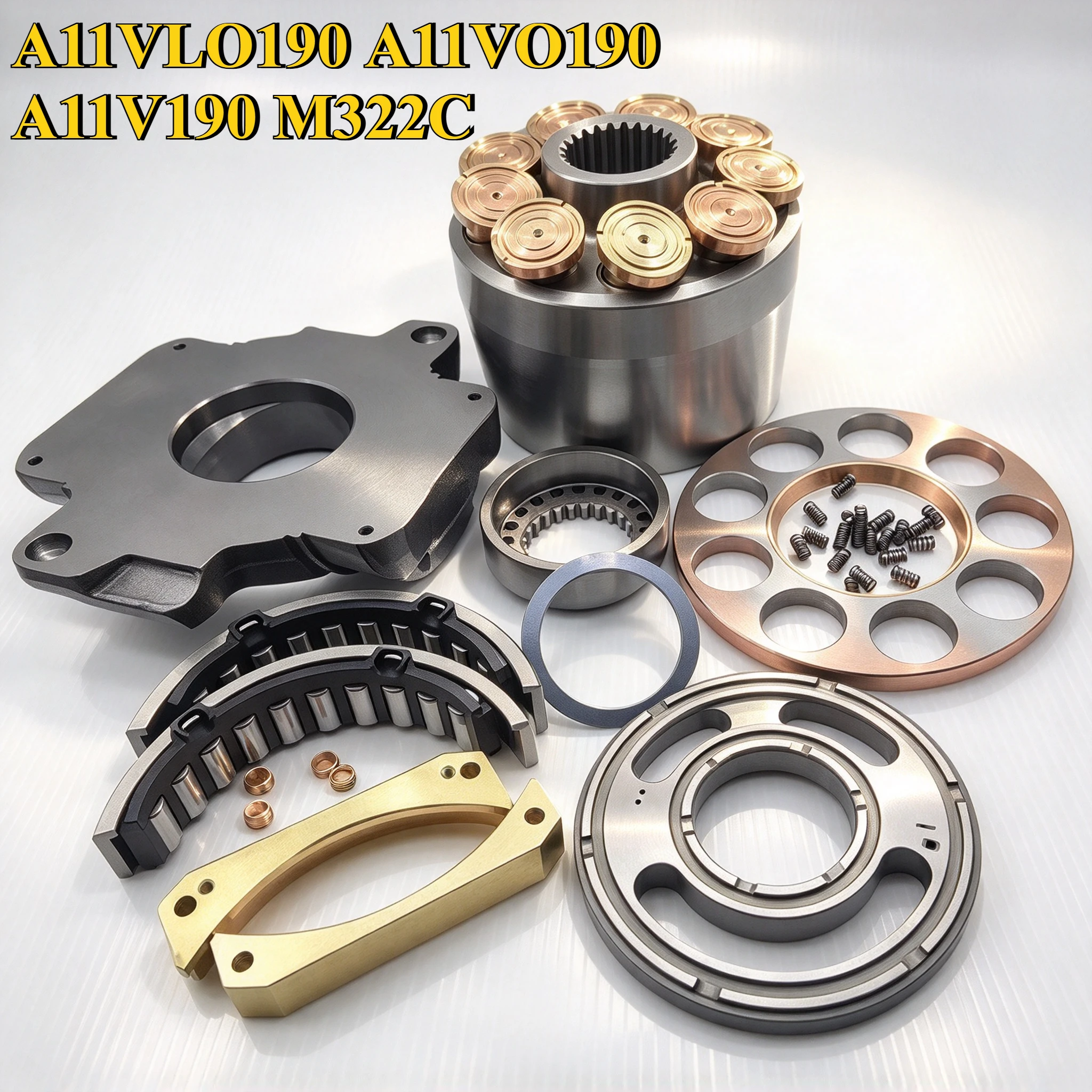 Hydraulic Pump Repair Kit - Mobile Excavator Main Pump Piston Parts A11VLO190 A11VO190 A11V190 M322C