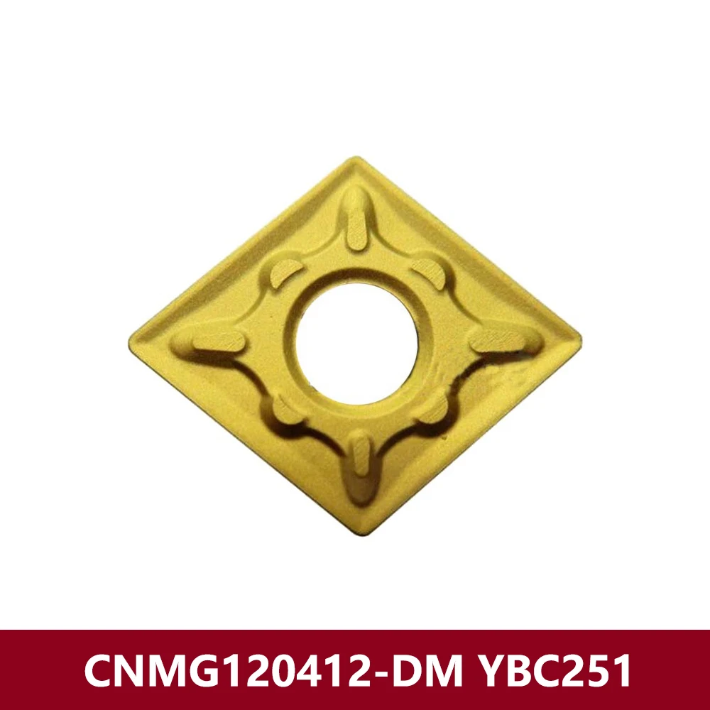 Original CNMG542-DM CNMG160608-DM YBC251 Carbide Insert For Steel Lathe Cutter CNMG160608 CNMG 160608 DM Turning Tools CNMG1606