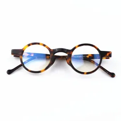 Top Quality Japanese Handmade Acetate Ultralight Retro Round Glasses Frame Men Eyeglasses Women Optic Prescription Myopia Lens