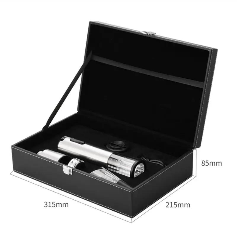 2026 + مجموعة فتاحة زجاجات 5 في 1، صندوق هدايا مجموعة النبيذ متعدد الوظائف قابل لإعادة الشحن