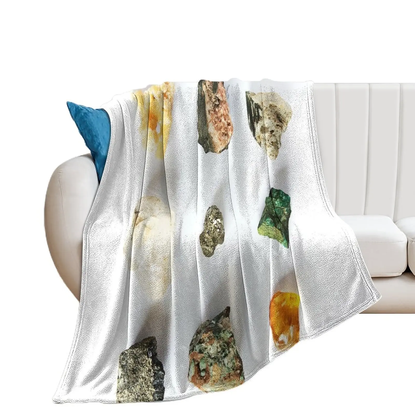 Geodes Minerals Gems Stones Throw Blanket Thermals For Travel warm for winter Polar Blankets