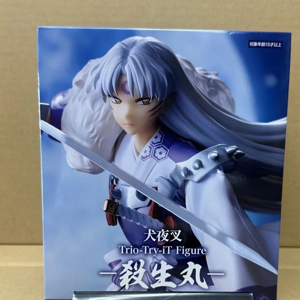 Original FuRyu InuYasha Anime Sesshoumaru Action Figure InuYasha Figurine Model Toy Gift