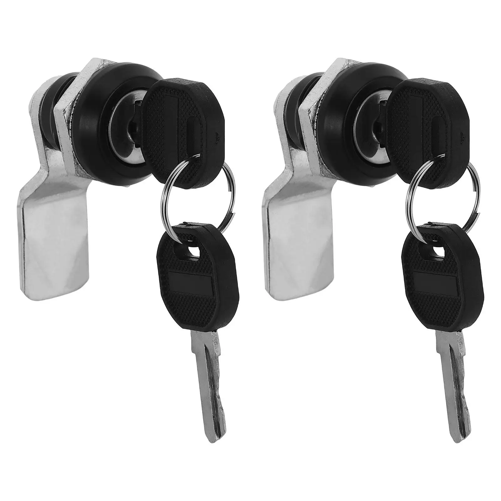 2Pcs Cylinder Cam Lock Secure Mailbox Drawer Cabinet Lock Replacement Cylinder for File Cabinet Tool Box Office Desk Furniture