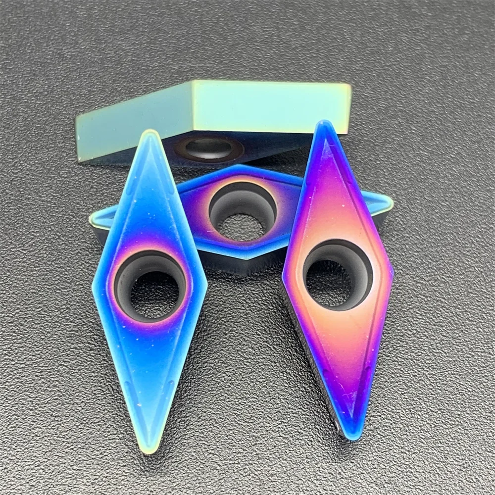 High-quality Blue Nano VCMT160404 LY7010 VCMT160408 LY7010 Turning Tool Blue Flame Series CNC Milling Blades VCMT160404/08