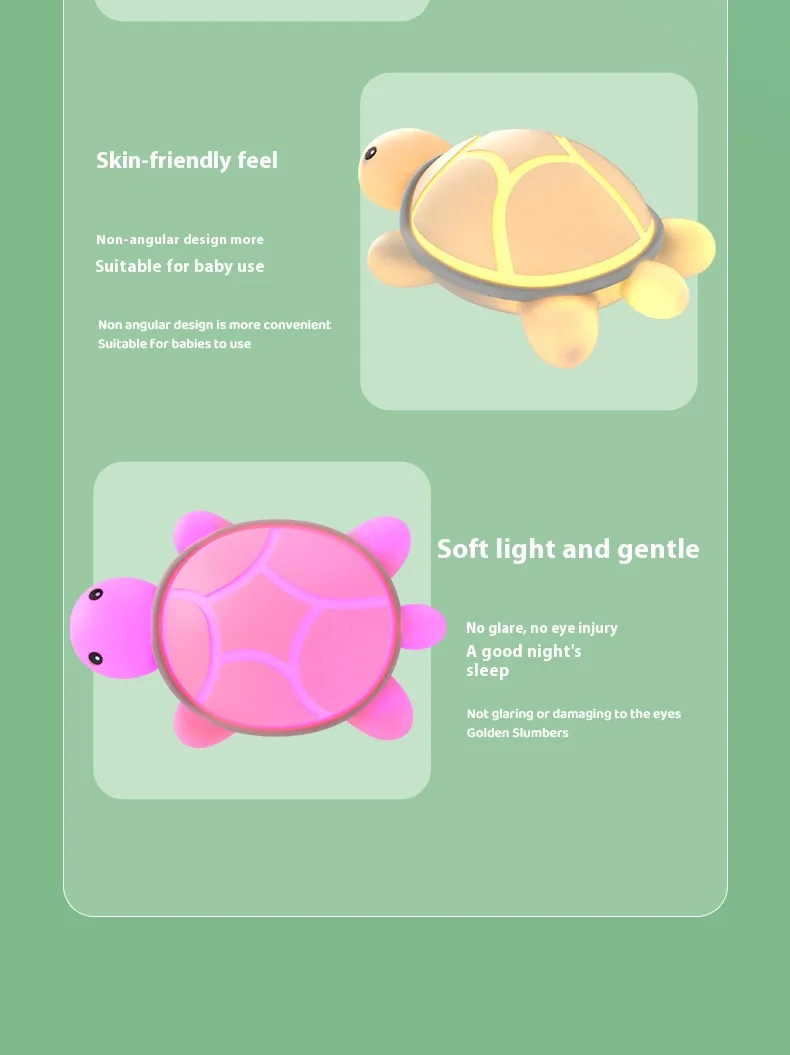 New product decompression pat light, children's bedroom bedside companion sleep light, small night light figurine