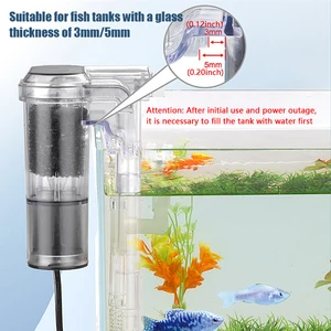 1pc nuevo filtro suspendido para peces, mini filtro, USB, 2.5W, 250h/L adecuado para peces por debajo de 30 cm, acuarios 10 mejores esponjas de filtro de ventas - №6