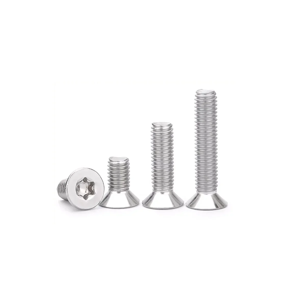 304 Stainless Steel Countersunk Internal Plum Blossom anti-maling sekrup/kepala datar Plum Blossom sekrup Screw