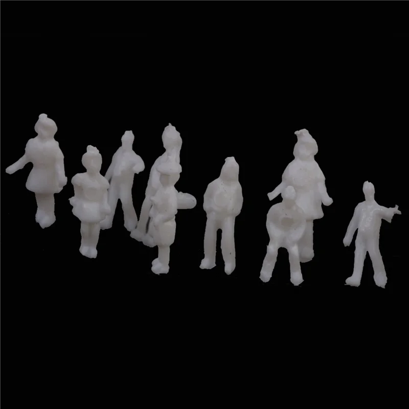

Hot Sale Model People Figures Scale 1:200 Pack Of Approx.300Pcs White Assorted Style