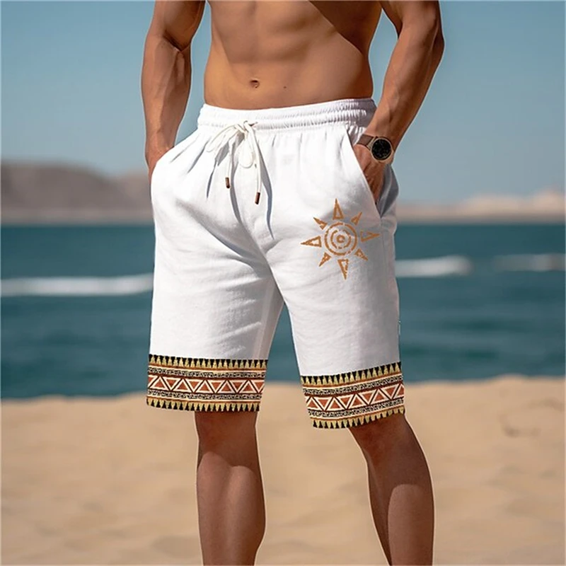 Men\'s 3D Printed Beach Shorts Men\'s Summer Classic Pattern  Vintage Short Pants Trendy Casual Street Shorts For Men Kids Clothes