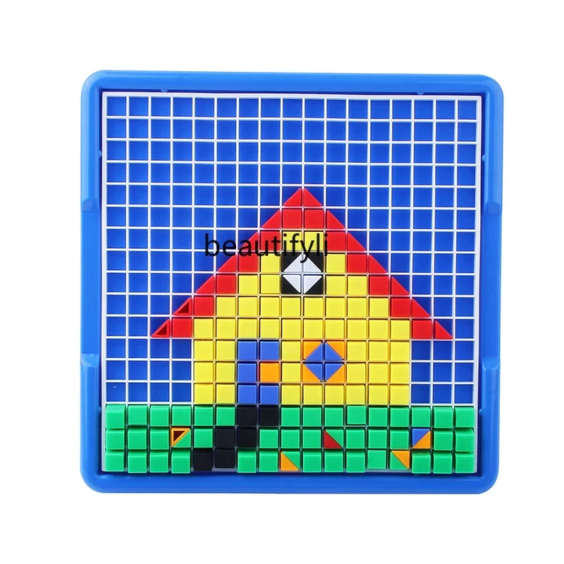 

Educational toys, intelligence development, large plug-in board puzzles, hands-on construction of small particle building blocks